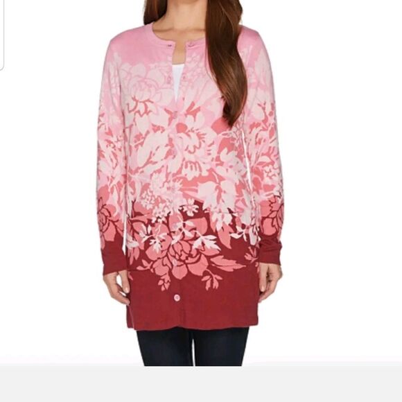 Isaac Mizrahi Pink Sweater Sz Xsmall - Picture 1 of 8